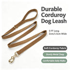 YUDOTE Corduroy Dog Collar and Leash Set - view 29