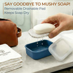AIMAIAIMAI Travel Soap Case, Compact Silicone Travel Soap