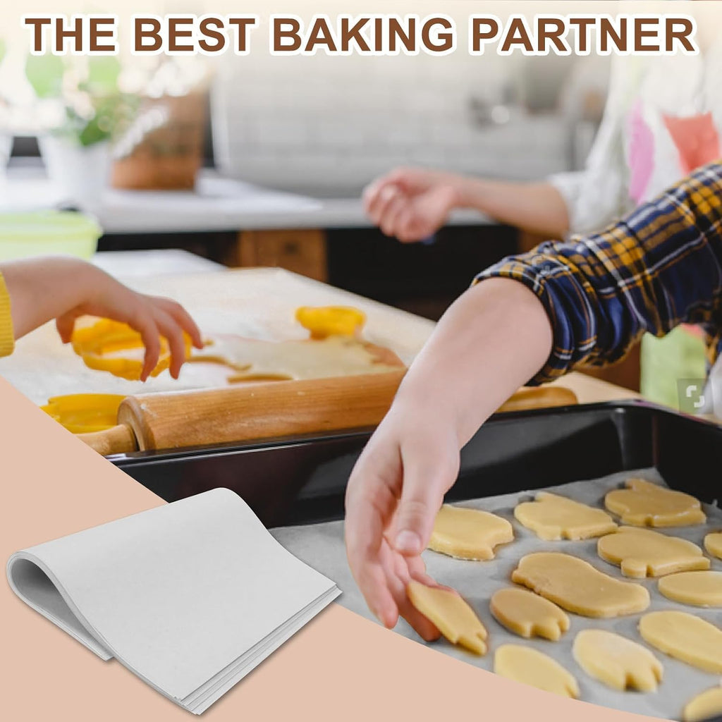 Hovico 130PCS Parchment Paper Baking Sheets - White 12" x 12" view 6