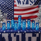 Raycare Flameless Candles with String Lights - 9pcs-Blue view 6