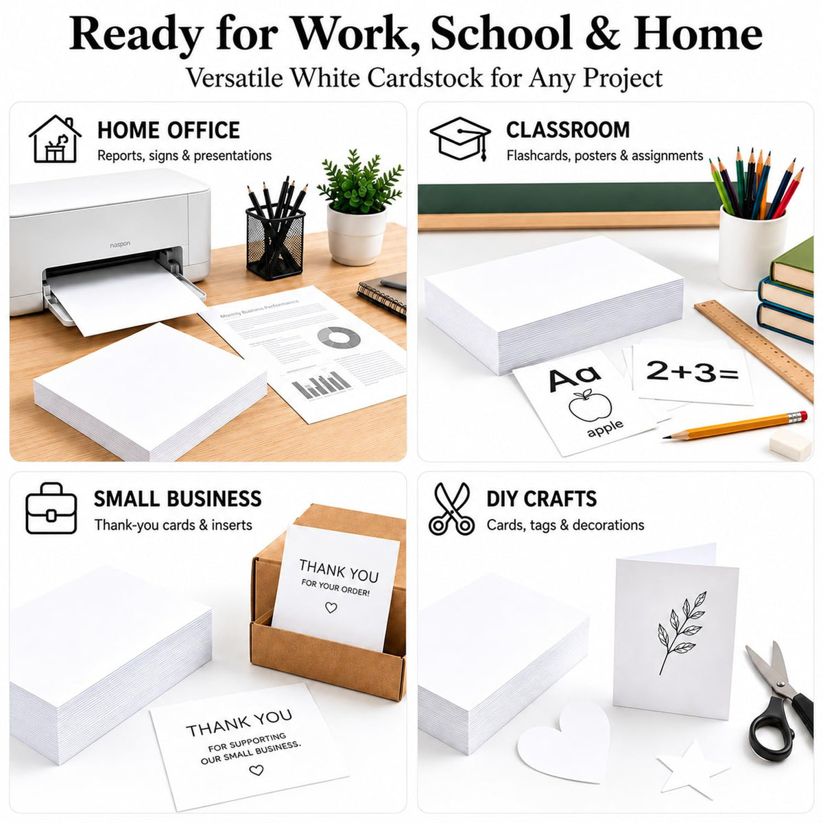 Envelopus 8.5 x 11 Cover Stock - White view 7