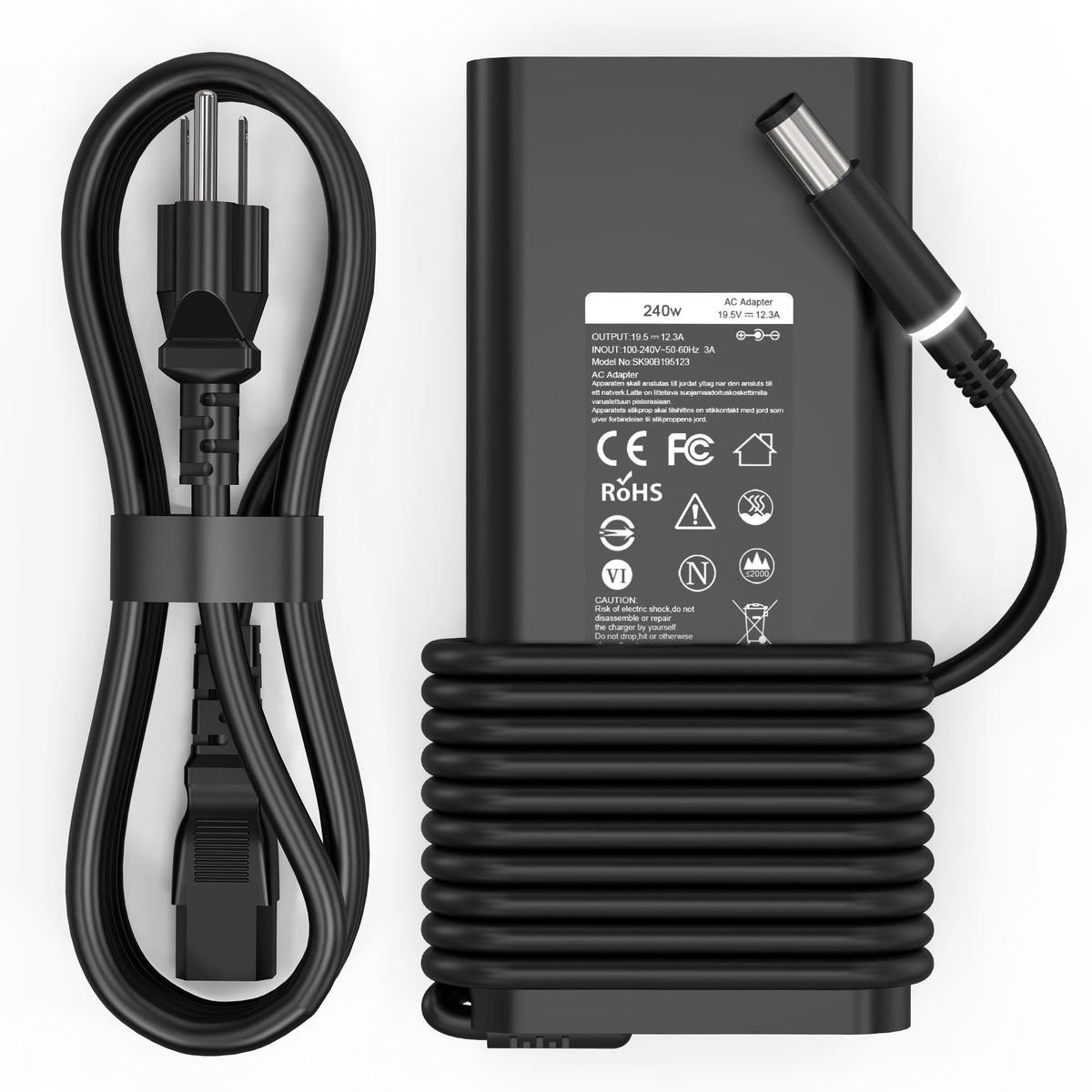 QIOUZW 240W 180W Laptop Charger for Dell Alienware 13 15 17 R1 R2 R3 R4 X51 M17 M15 M17X