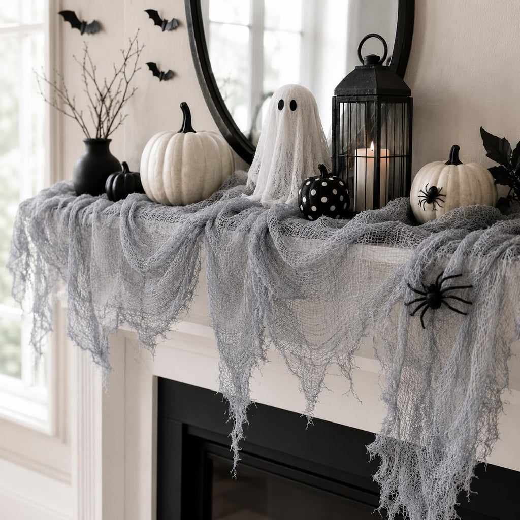 Qtisky Halloween Gauze Creepy Cloth