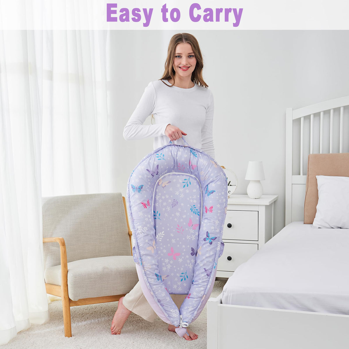 Viviland Baby Lounger Cover - Butterfly view 3