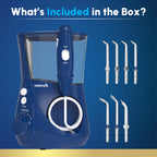 Waterpik Aquarius Countertop Water Flosser with 10 Settings, 7 Tips