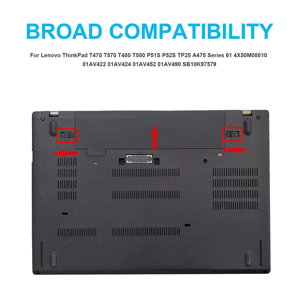 TREE.NB Laptop Battery Replacement - 8.19x2.13x0.35inch 01AV423 view 6