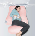 MOON PARK Pregnancy Pillows for Sleeping - U Shaped Full Body Maternity Pillow with