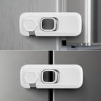 Fridge Locks for Kids with Strong Adhesive - White / 2 Pack
