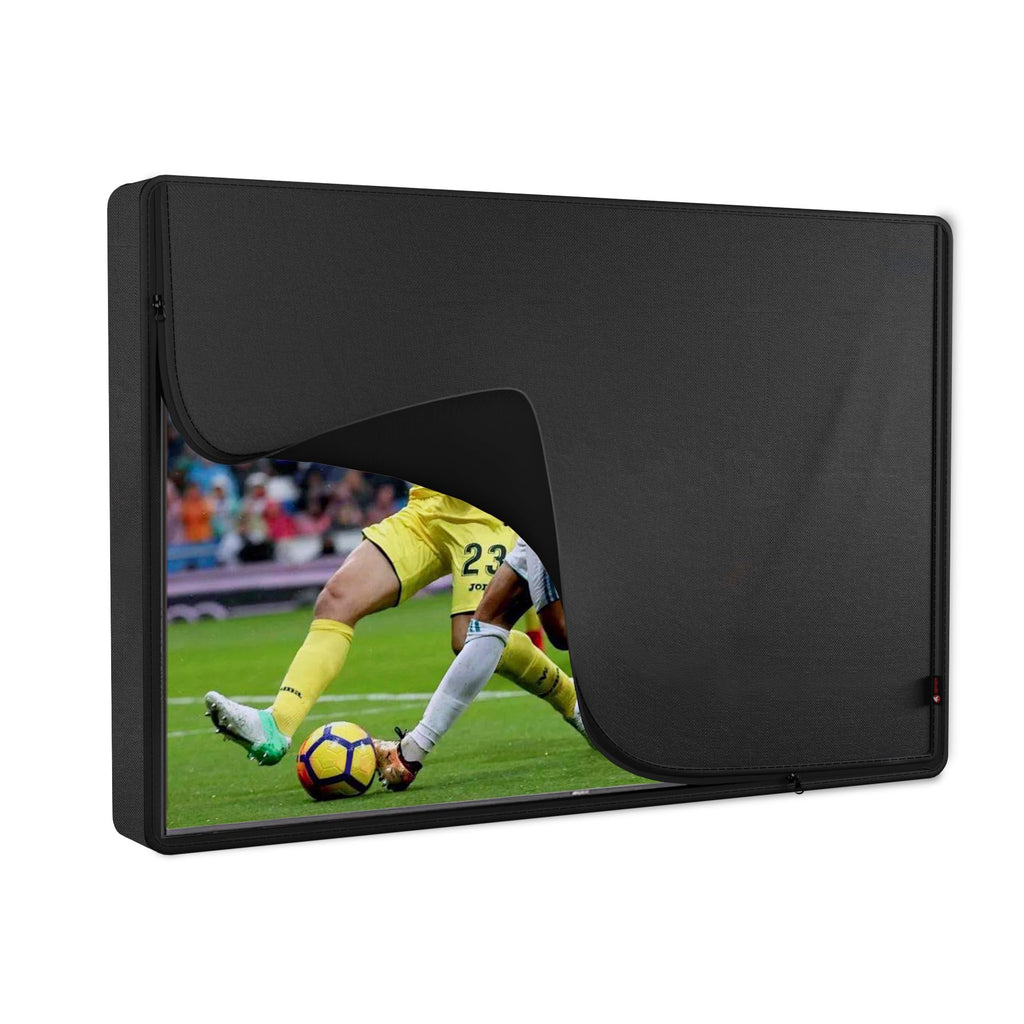 iBirdie Outdoor TV Cover 80 to 85 inch Waterproof and Weatherproof, – Black (TV-Zipper-Black-80-85)
