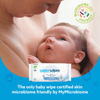 WaterWipes Sensitive+ Newborn & Baby Wipes, 3-In-1 Cleans, Cares, Protects, 99.9% Water, Unscented & Hypoallergenic (Pack of 5)
