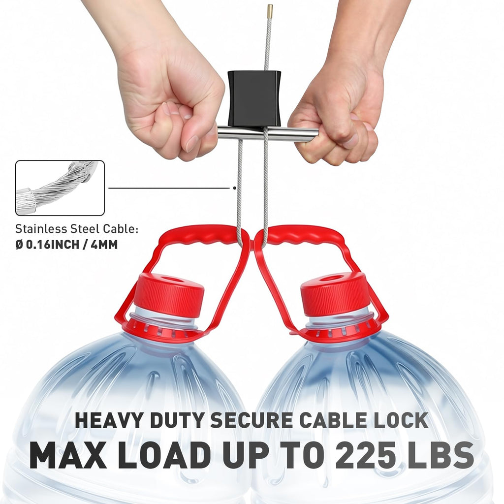 Kabinge Adjustable Cable Padlock with 3 Keys - view 3
