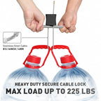 Kabinge Adjustable Cable Padlock with 3 Keys - view 3