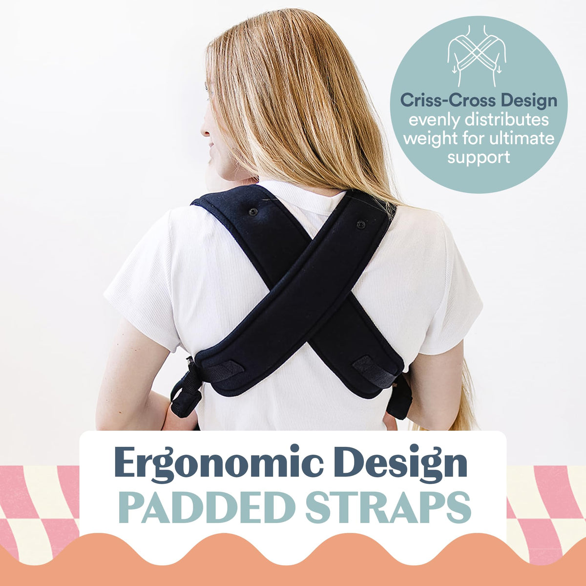 Ergonomic Hip-Healthy Baby Carrier, Front and Back Carry, 7-35 lbs - Black view 5