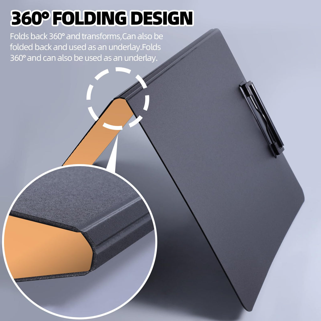 FRETONBA Clipboard Folder, 2 Pcs A4 Foldable