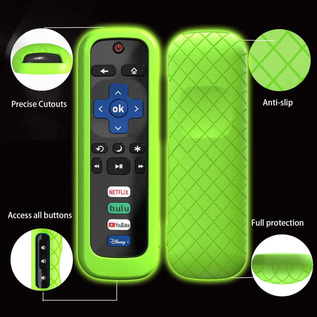 Cover for Roku Stick Remote - Green view 3