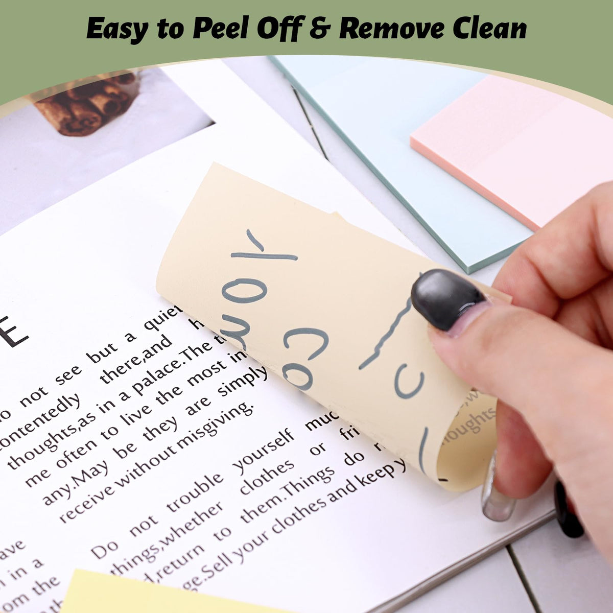 800 Sheets Transparent Sticky Notes