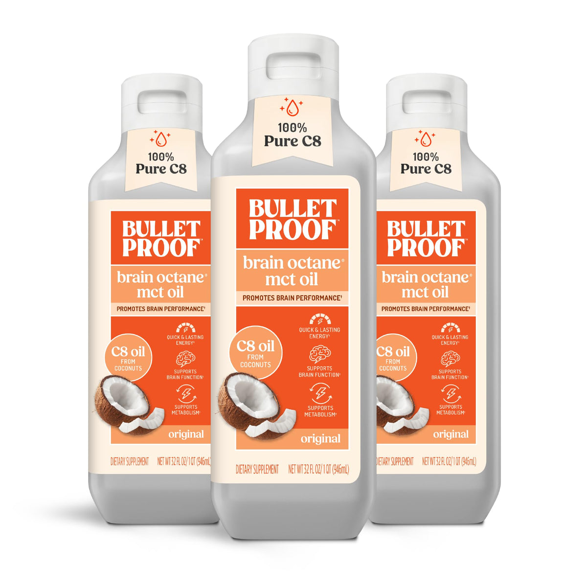 Bulletproof Brain Octane C8 MCT Oil