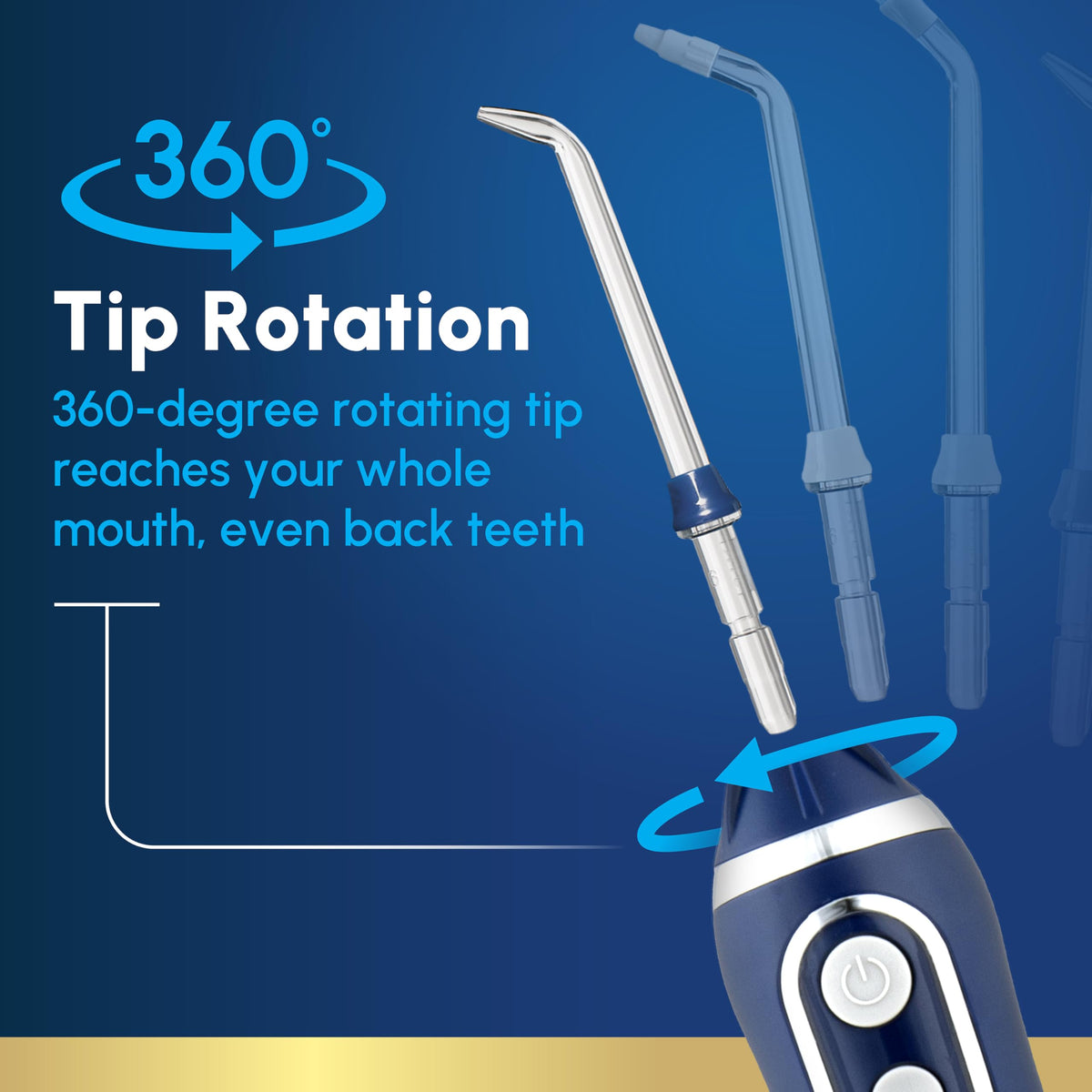 Waterpik Cordless Advanced Water Flosser for Teeth - Blue view 5