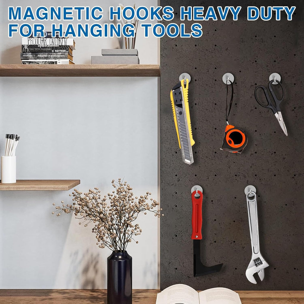 LOVIMAG Magnetic Hooks for Cruise Cabins 130LBS Heavy Duty Magnet Hook 25P (additional view 4)
