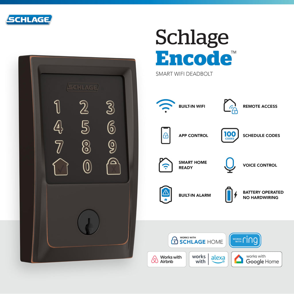 Schlage Encode Smart WiFi Deadbolt Lock