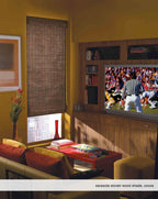 Cordless Woven Wood Roman Shades