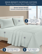 Lane Linen 100% Egyptian Cotton Ultra Soft Sheets - 24: Murmur view 1