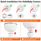 Baby Monitor Mount - Pure White view 5