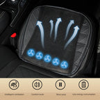 Cooling Seat Cushion, Breathable Ice Silk Car Seat Fan Cushion, 3 Adjustable Speed (additional view 1)