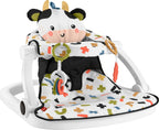 Fisher-Price Sit-Me-Up Floor Seat, Cute Cow Theme (HYR49)