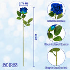 Wondrus Artificial Roses - Blue / 50 view 2
