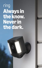 Like-New Ring Spotlight Cam Plus, Battery (newest model), Home or business security with HD video, Two-Way Talk, Color