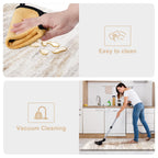KIMODE Anti Fatigue Kitchen Mat, Abstract Farmhouse Kitchen Rugs Sets of 2 - Light Brown/Multi / 17.3" x 47"+17.3" x 29"--0.47 inches view 4