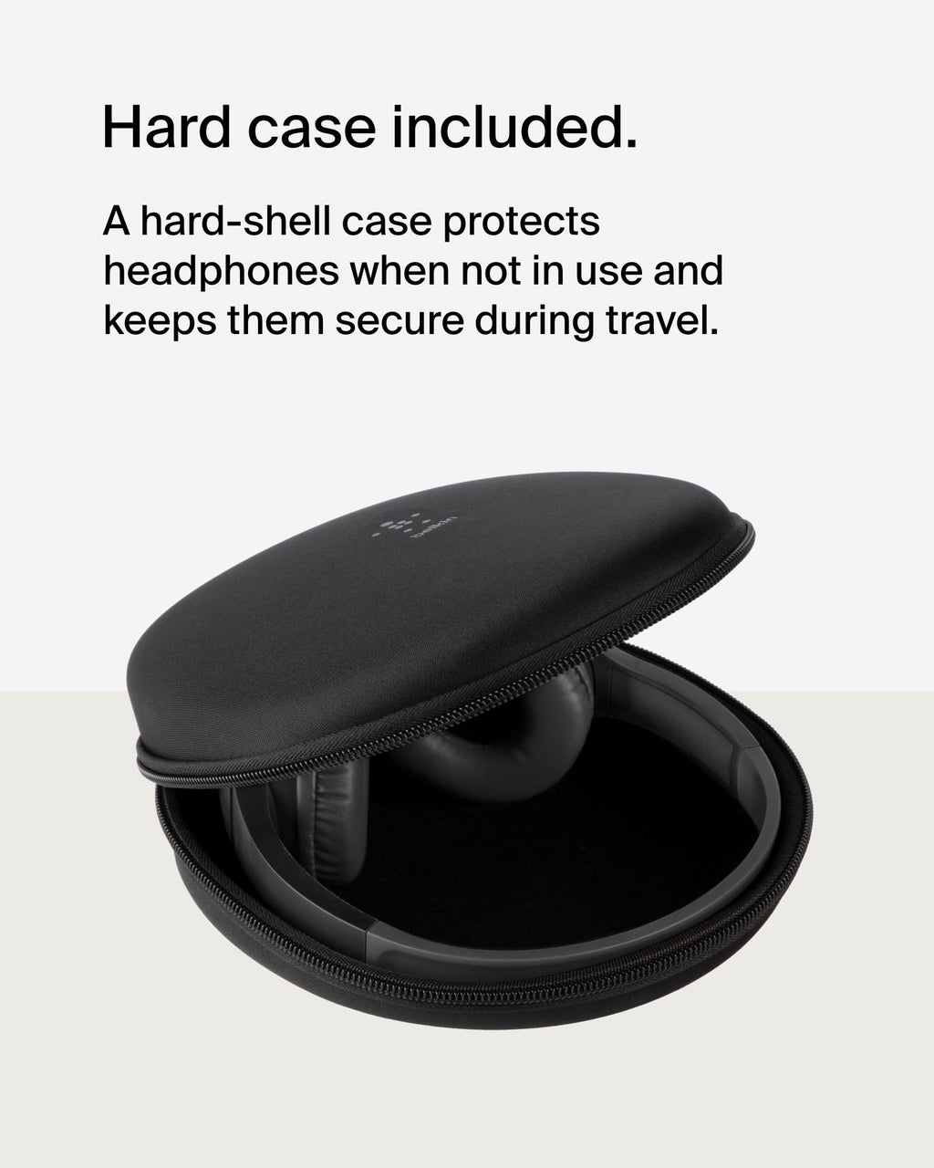 Belkin SoundForm Mini Kids Headphones - Black / Wireless (USB-C) + Case view 7