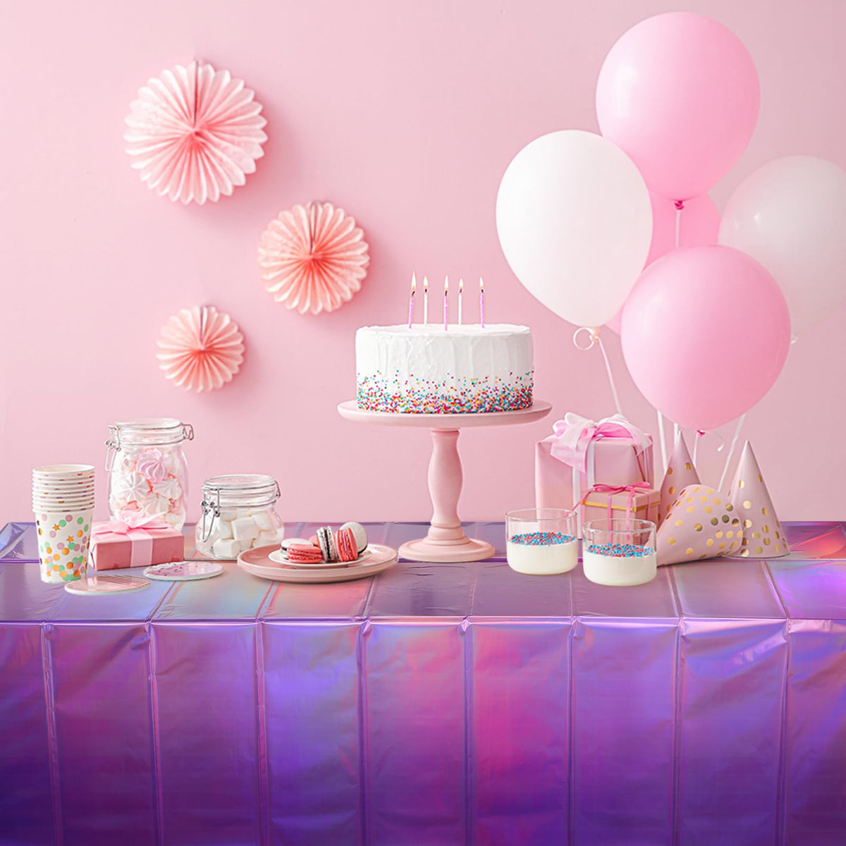 Funny Laser Tablecloth - Ombre Pink and Purple / 1 view 6