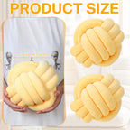 Namalu 2 Pcs Knot Pillow Decorative Throw Pillow - Light Yellow / 7.87 Inches view 1