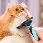 MIU COLOR Pet Grooming Brush Deshedding Tool for Dogs & Cats - Blue / Long Hair view 7