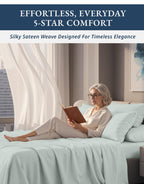 Lane Linen 100% Egyptian Cotton Ultra Soft Sheets - 24: Murmur view 4