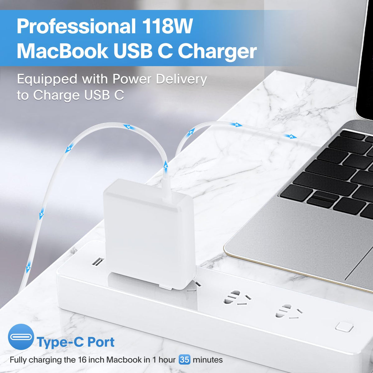 Sunveza MacBook Pro 118W USB-C Charger