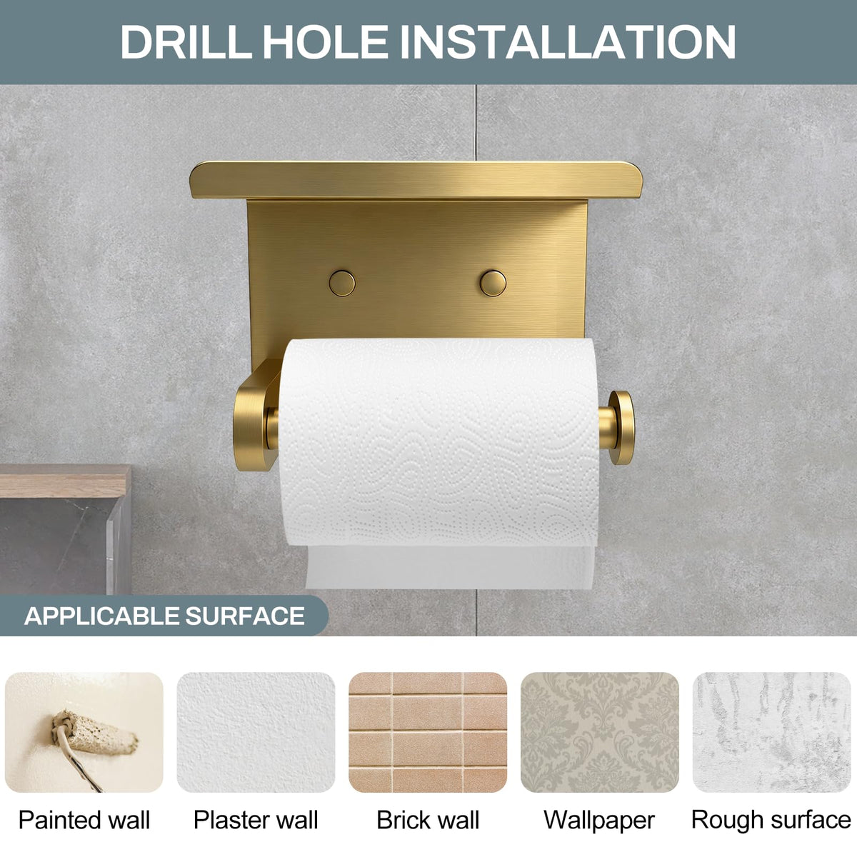SetSail Toilet Paper Holder with Shelf