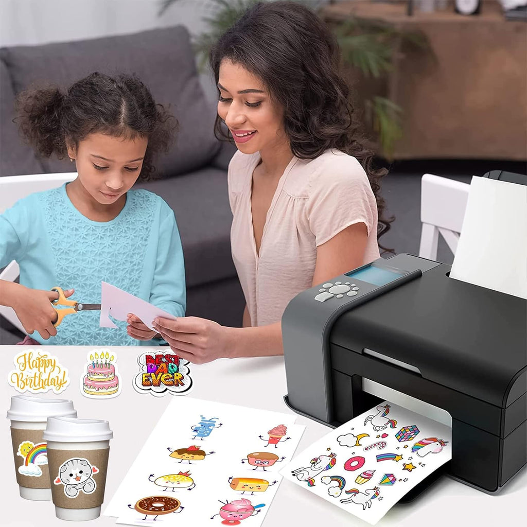 NefLaca 4000 Full Sheets Sticker Paper for Laser & Ink Jet Printers, 8.5" x 11" Full Sheet Address Shipping Label, 4000