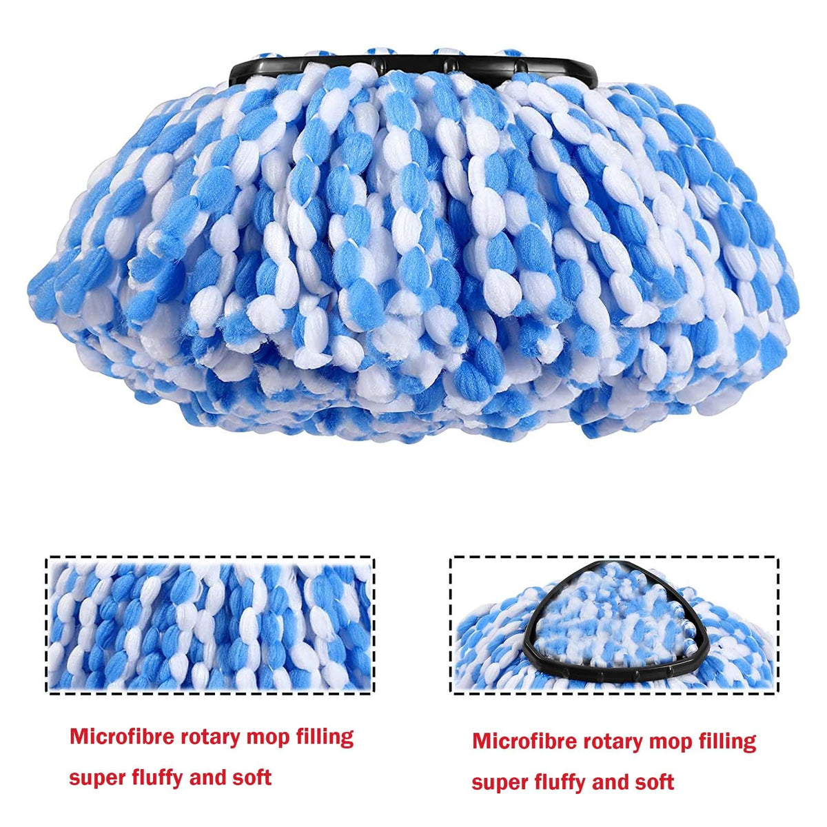 Mop Replace Heads Compatible for OCeda - 4 Count (Pack of 1) view 5