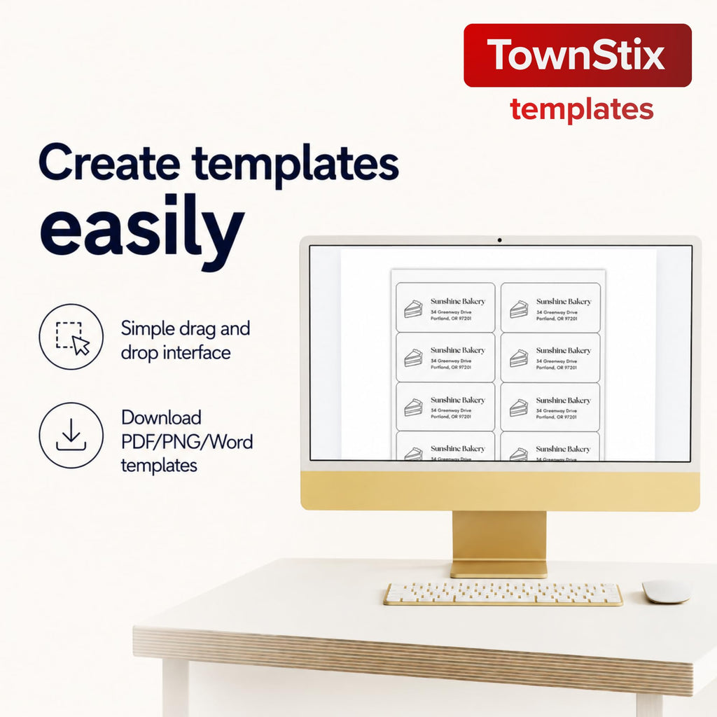 TownStix Printable Laser & Inkjet Printer Labels - 2" x 4" | 30 Sheets view 6