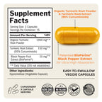 BioSchwartz Turmeric Curcumin with Black Pepper Extract 1500mg, 45 Capsules