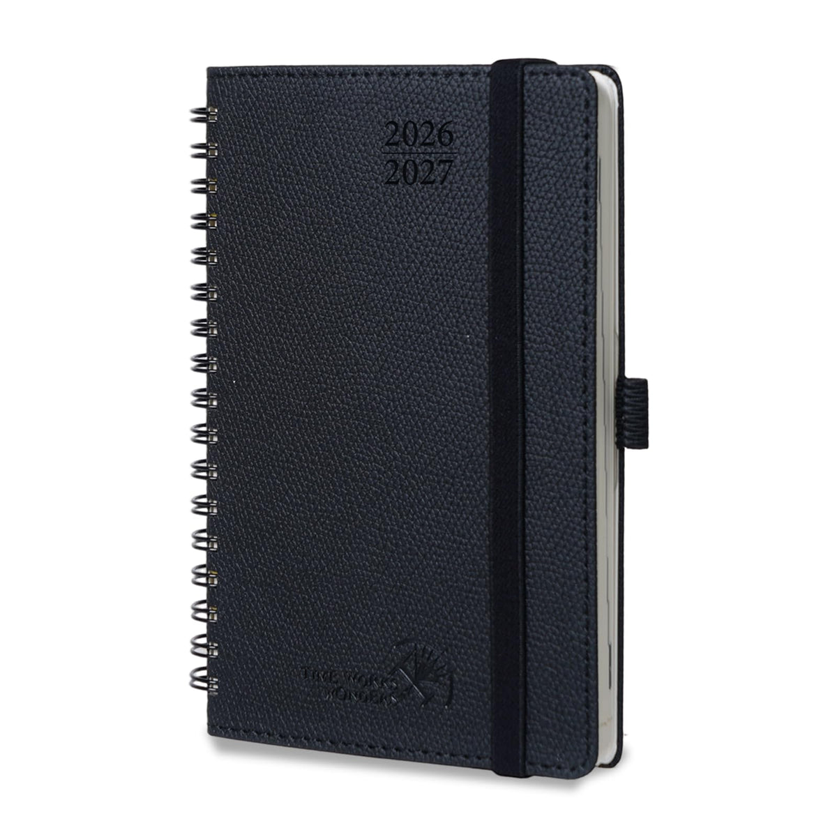 POPRUN Weekly Planner - Black / Small - 4" x 6.25" / Academic Year 2026-2027