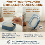AIMAIAIMAI Travel Soap Case, Compact Silicone Travel Soap