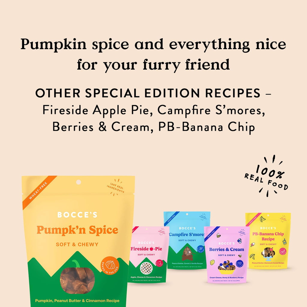 Bocce's Bakery Sweet Flavor Profile Soft & Chewy Cookie Treats for Dogs