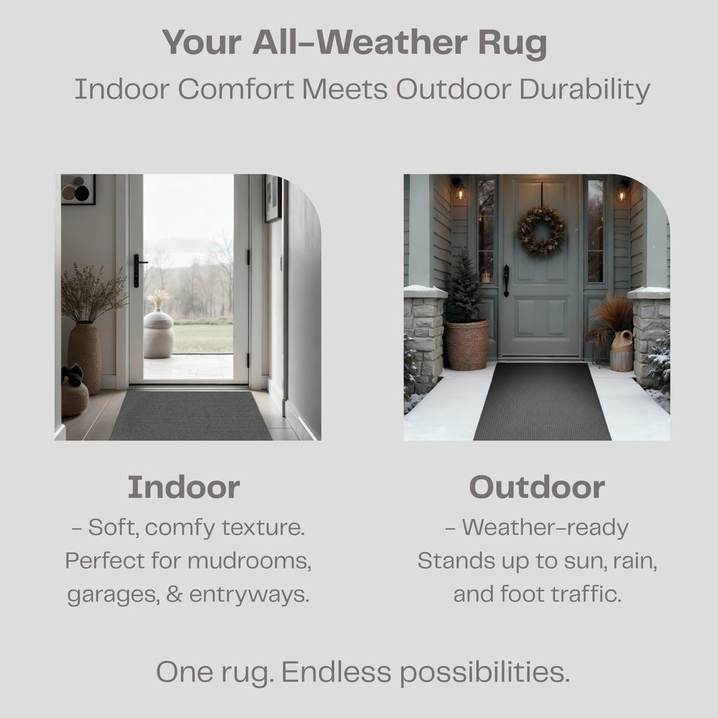 iCustomRug Ribbed Hallway Runner Rug, 3' x