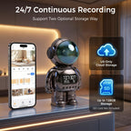 Carltec Astronaut Clock Indoor Camera - Gray view 5