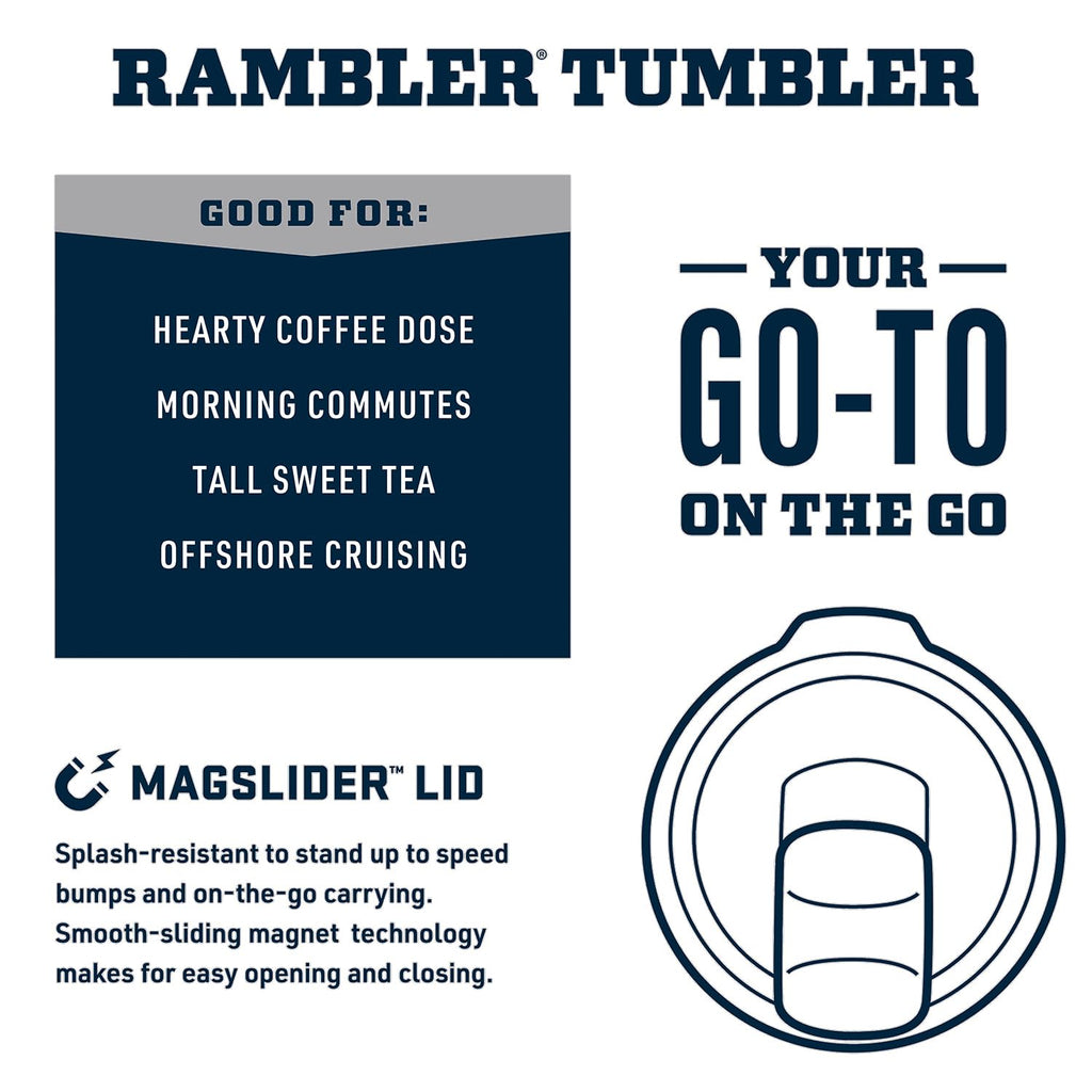 YETI Rambler 20 oz Tumbler, Stainless Steel, Vacuum Insulated with MagSlider Lid, Cape (additional view 1)