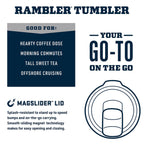 YETI Rambler 20 oz Tumbler, Stainless Steel, Vacuum Insulated with MagSlider Lid, Cape (additional view 1)